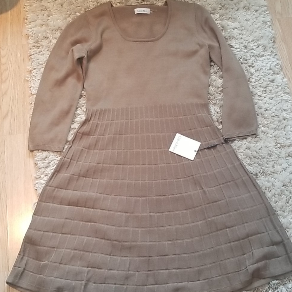 Calvin Klein Taupe dress